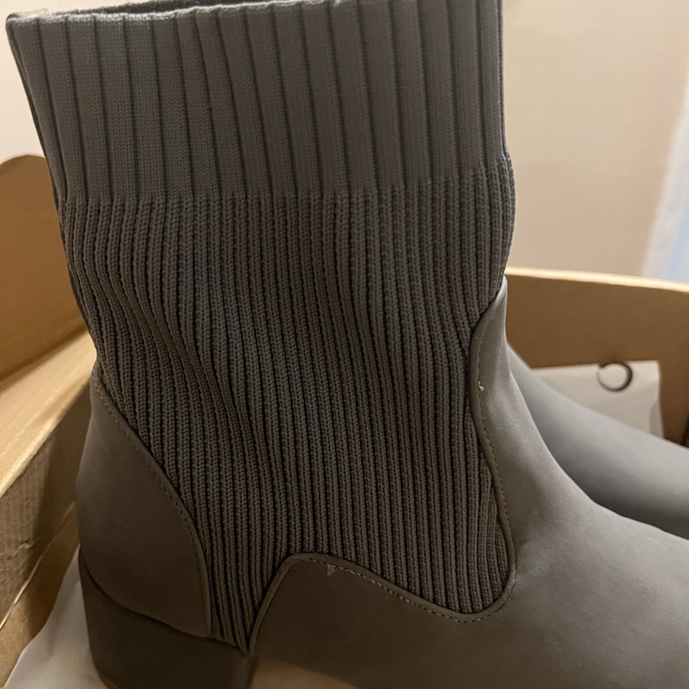 New grey ankle boots